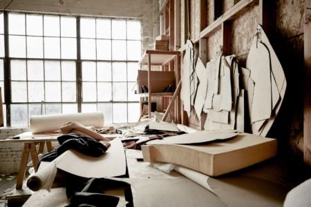 An upholsterer's workshop