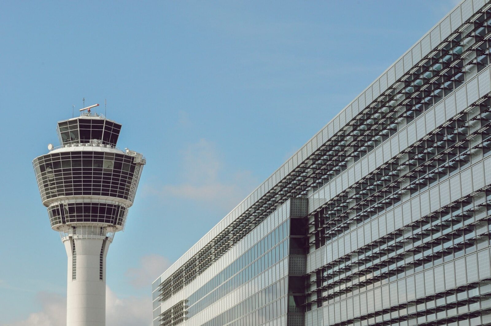 An air traffic control tower