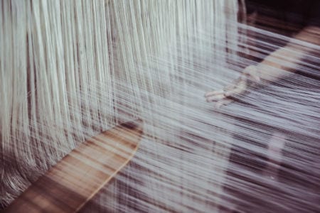 A garment maker working
