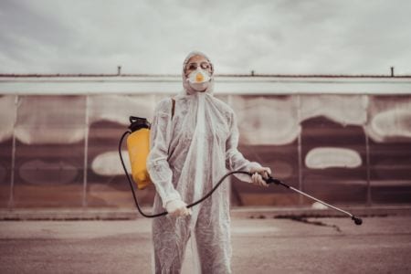 Hygiene specialist wearing a uniform