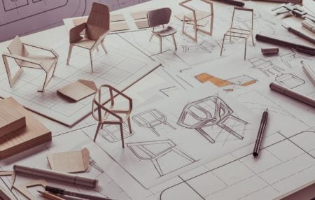 Furniture design sketch
