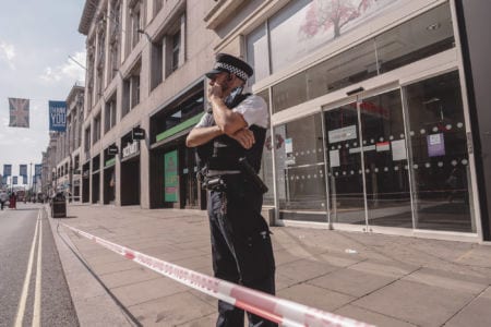 Police constable on the street