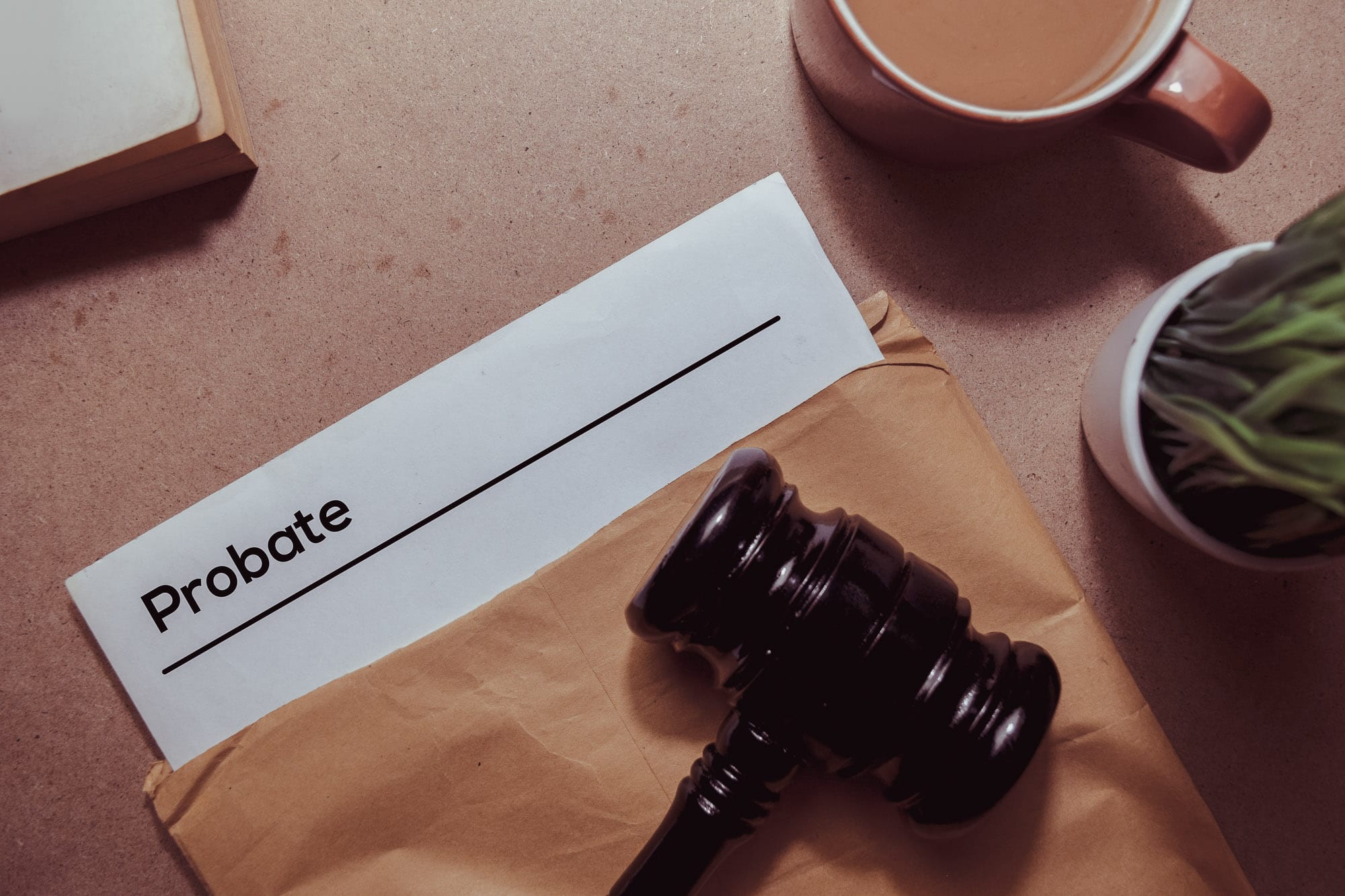 Probate folder on a table