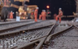 Railway engineering - Workers on a railway